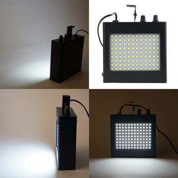 Super Bright White Strobe Light With Dual Mode Flash & Speed Control 25W 108 LED