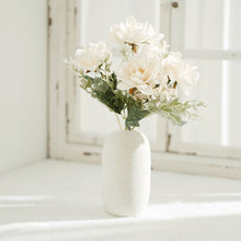 3 Cream Peony Bouquet Artificial Silk Bushes 11 Inch