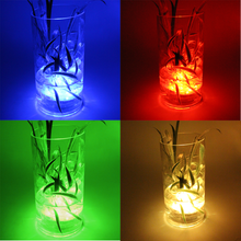 4 Pack 13 Color Assorted Waterproof Submersible LED Vase Lights With IR Remote