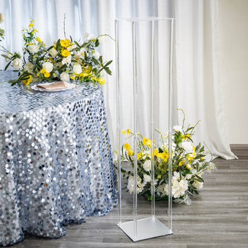 Elegant Clear Acrylic Floor Vase Flower Stand for Stunning Event Decor