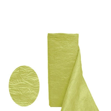54"x10 Yards | Yellow Crinkle Crushed Taffeta Silk Drapery Fabric Bolt