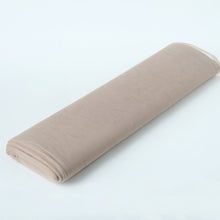Taupe Sheer Tulle Fabric Spool Roll 54 Inch x 40 Yards#whtbkgd