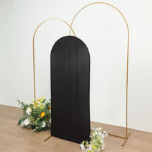 5 Feet Matte Black Spandex Arch Cover For Round Top Backdrop Stand