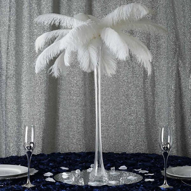 Efavormart 24 Eiffel Tower Wedding Glass Vases for Wedding Party Banquet Events Centerpiece Decoration Flower Vase -6 PCS-Clear