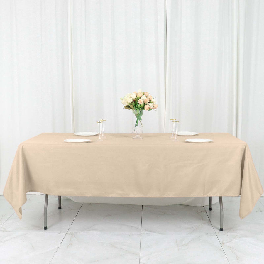 Rectangular Tablecloth 60X102 Inch Nude