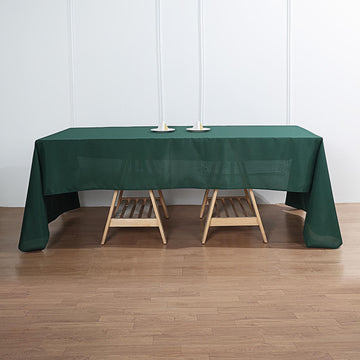 Elevate Your Event Decor with the Hunter Emerald Green Tablecloth
