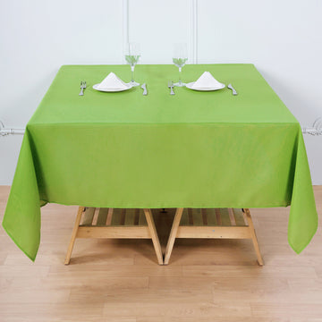 Apple Green Square Seamless Polyester Tablecloth 70"x70"