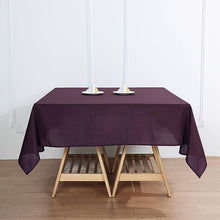 Eggplant Polyester 70 Inch Square Tablecloth
