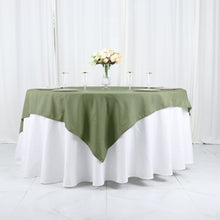 70 Inch Eucalyptus Sage Green Polyester Square Table Overlay