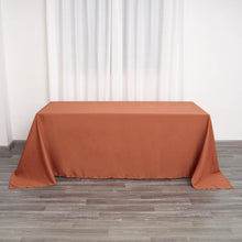90x132 Inch Terracotta Polyester Rectangular Tablecloth