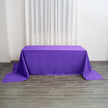 Purple Polyester Rectangular Tablecloth 90 Inch x 156 Inch