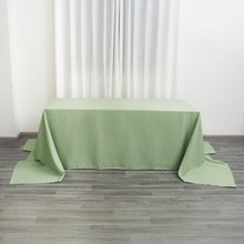 Sage Green Polyester Rectangular Tablecloth 90 Inch x 156 Inch