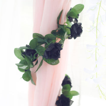 Transform Any Space into a Magical Garden with Our Beautiful Black Flower Vines