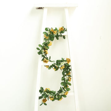 Create a Magical Garden of Eden with Our Beautiful Gold Flower Garland