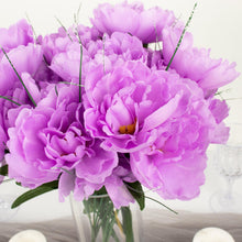 12 Bushes Of Lavender Silk Peonies For Artificial Flower Arrangements