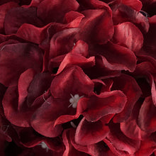 4 Pack | 7inch Burgundy Artificial Silk Hydrangea Kissing Flower Balls#whtbkgd