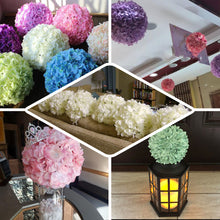 7 Inch Black Artificial Silk Hydrangea Kissing Flower Balls Pack Of 4