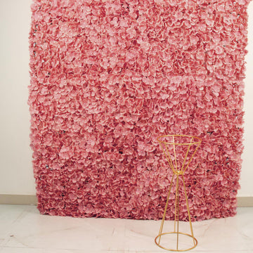 Elevate Your Event Decor with Dusty Rose Floral Wall Panels