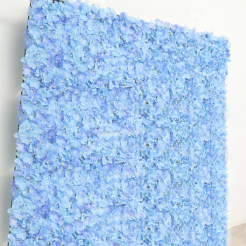 Create Stunning Event Decor with Serenity Blue UV Protected Hydrangea Flower Wall Mat