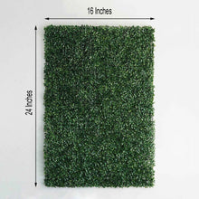 Dark Green Plastic Boxwood Hedge Panels - 16 inches x 24 inches