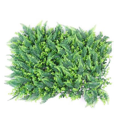 Artificial green fern plant arrangement