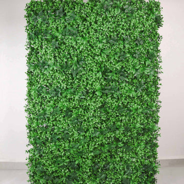 Lush Green Artificial Assorted Ivy Leaf Mix Greenery Garden Wall