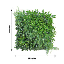 Floral & Greenery Wall Panels - Plastic Baby Green Square with measurements of 22 inches and 22 inches