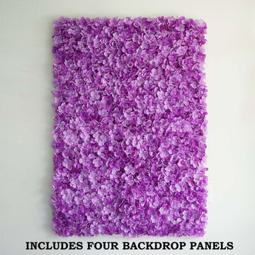 Create Magical Backdrops with the Purple UV Protected Hydrangea Flower Wall