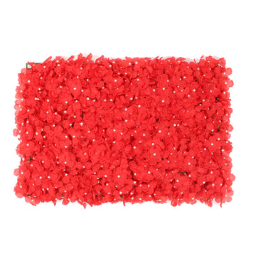 Create a Stunning Red Flower Wall with our UV Protected Hydrangea Flower Panels