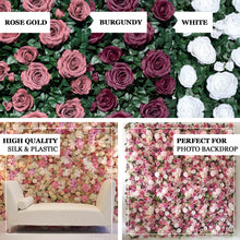 3 Square Feet White Wall Panel Backdrop Easy Install Silk Rose Flower Mat