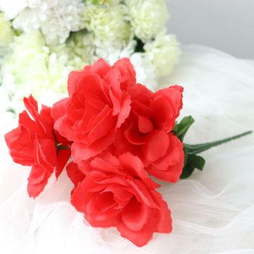 Create Stunning Wedding Decor with Red Artificial Roses