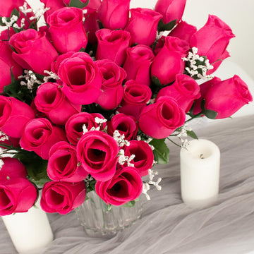 Create Unforgettable Moments with Premium Silk Flower Rose Bud Bouquets
