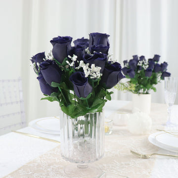 Enhance Your Event Decor with Navy Blue Artificial Flowers