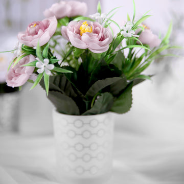 Lavender Lilac Artificial Silk Peony Flower Bouquet: The Perfect Decorative Touch