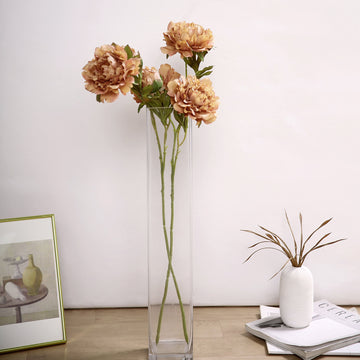 Elevate Your Event Decor with Dusty Rose Artificial Silk Peony Bouquets