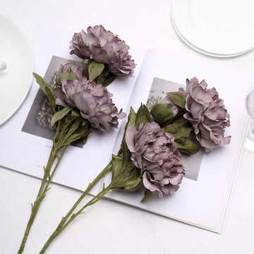 Transform Your Space with Mauve Silk Peony Flower Bouquets