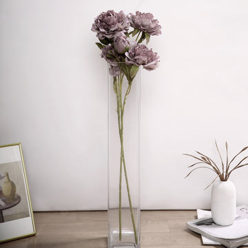 Mauve Artificial Silk Peony Flower Bouquets - Add Elegance to Your Event Decor