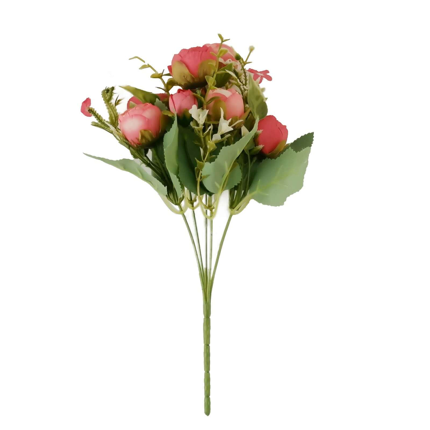 4Pack 12" Red Mini Ranunculus Silk Flowers