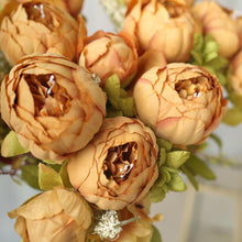 Silk Flower Bouquet 19 Inches Gold 2 Pack