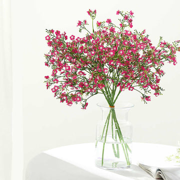 Add a Pop of Color with Fuchsia Artificial Silk Flowers