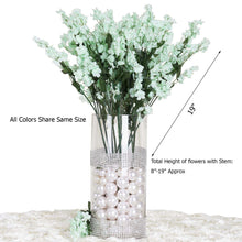 12 Stems Artificial Silk Babys Breath Flower White Bushes Spray