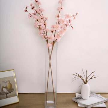 Add a Touch of Elegance with Blush Artificial Silk Carnation Flower Stems
