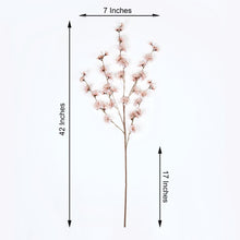 2 Branches Champagne Artificial Silk Carnations 42 Inches Tall