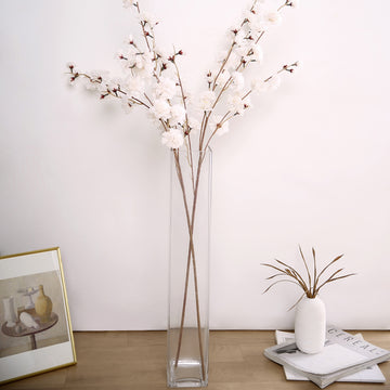 Enhance Your Décor with Elegant Ivory Artificial Silk Carnation Flower Stems