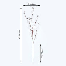 42 Inch White Artificial Carnation Stems