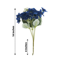 14 Inch Navy Blue Silk Carnations 3 Pack