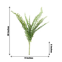 20 Inch Real Touch Artificial Boston Fern Leaf Plant Indoor Spray