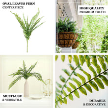 Green 20 Inch Boston Fern Artificial Leaf Plant Indoor Spray