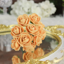 Craft Rose Buds 48 Gold 1 Inch Artificial Foam Roses With Stem