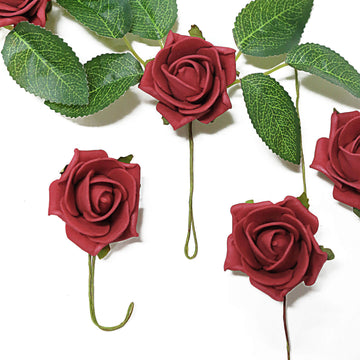 Create a Lasting Impression with Red Artificial Foam Roses